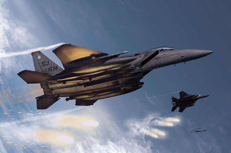 AC12550 - USAF F-15e 333th FIGHTER SQ MODELER'S EDITION