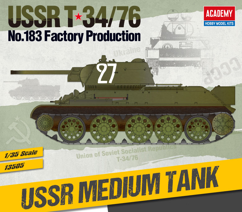 AC13505 - T-34/76 NO. 183 FACTORY