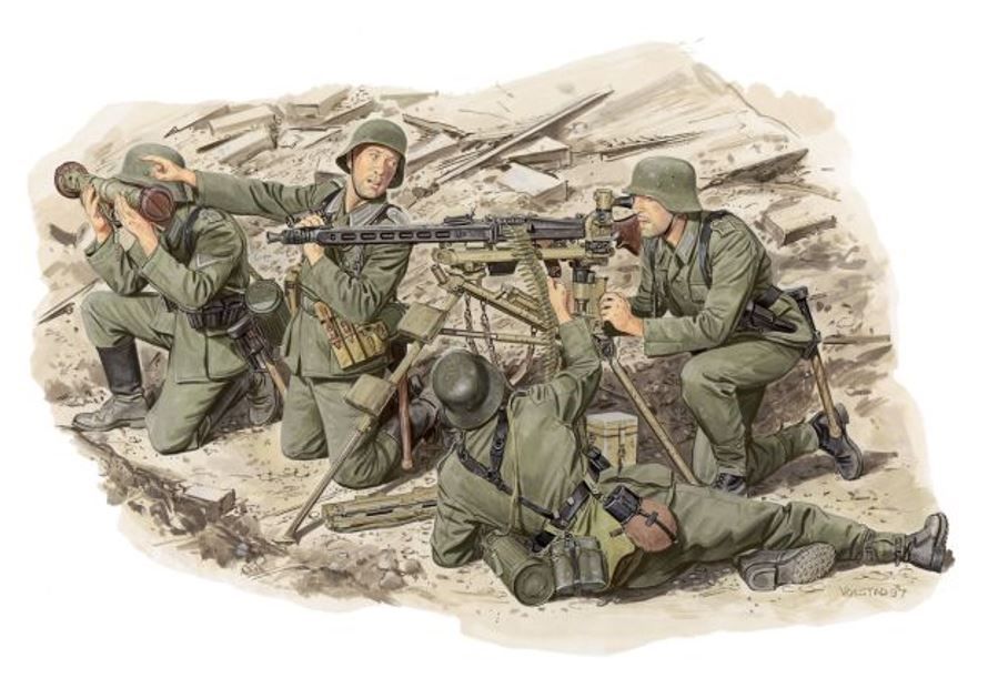 DR6064 - GERMAN MG42 HEAVY MACHINE GUN TEAM