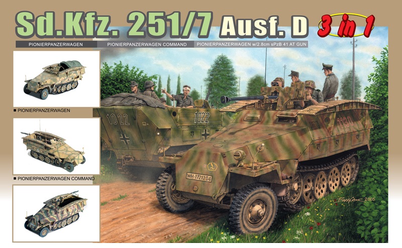 DR6223 - SD.KFZ.251/7 AUSF.D (3 IN 1)