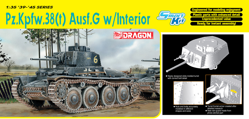DR6290 - Pz.Kpfw.38(t) Ausf.G w/INTERIOR