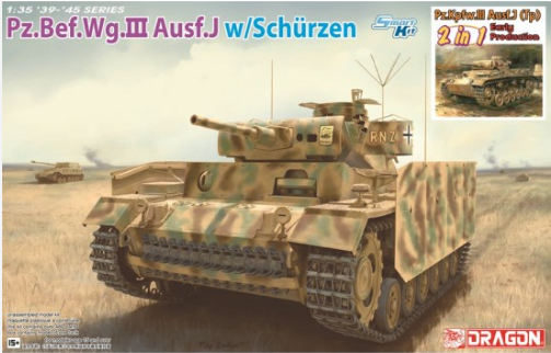 DR6628 - Pz.Bef.Wg.III Ausf.J w/SCHÜRZEN (2 IN 1)