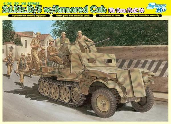 DR6677 - Sd.Kfz.10/5 w/Armor Cab für 2cm FlaK 38 (SMART KIT)
