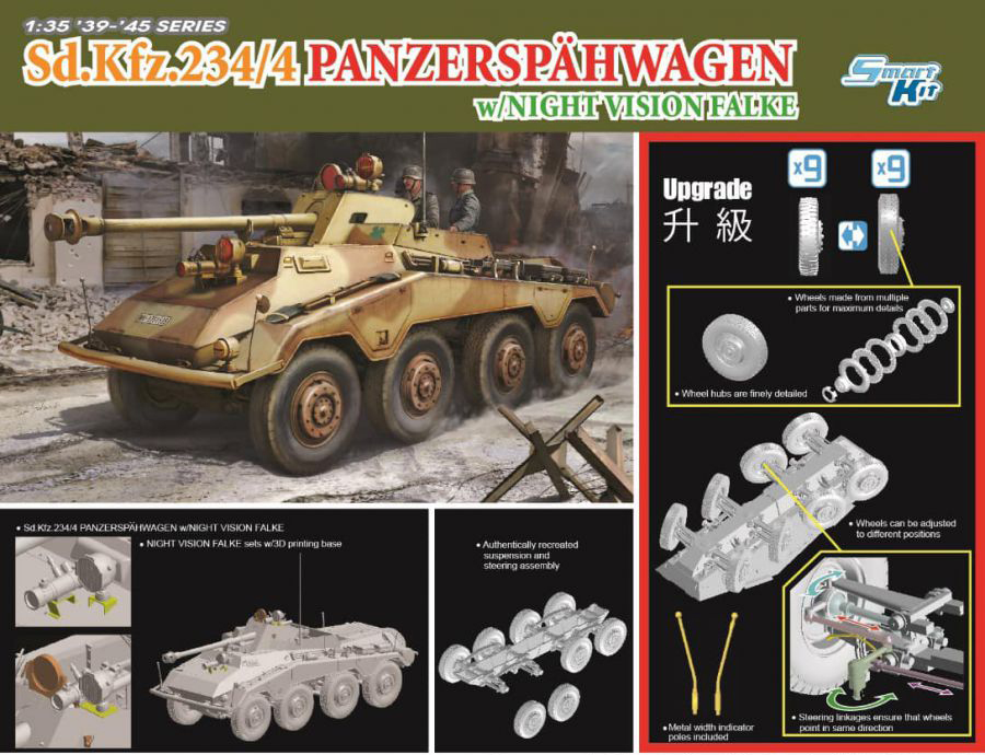 DR6836 - Sd.Kfz. 234/4 Panzerspähwagen w/Night Vision Falke