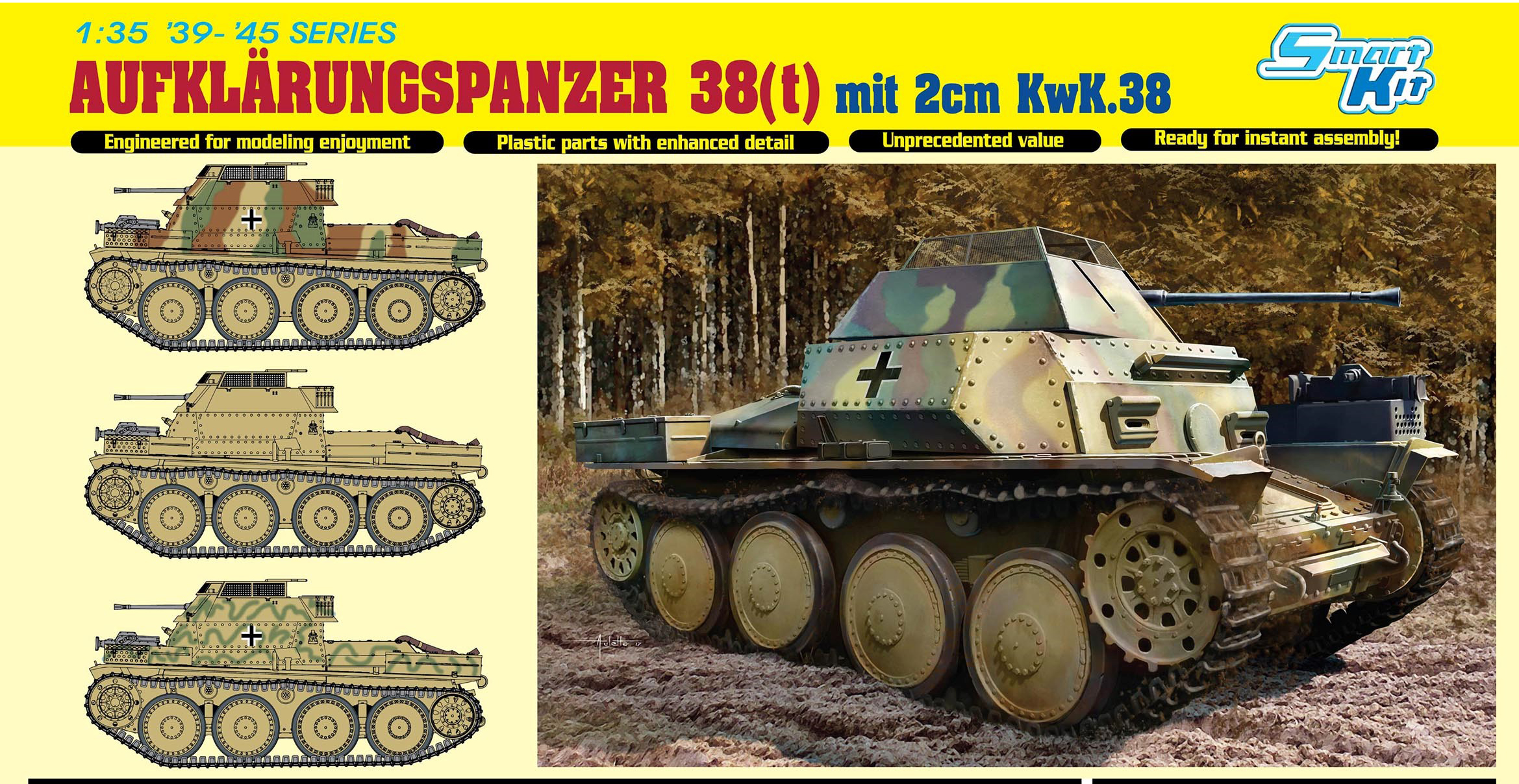 DR6890 - AUFKLARUNGSPANZER 38(t) W/2CM KWK38