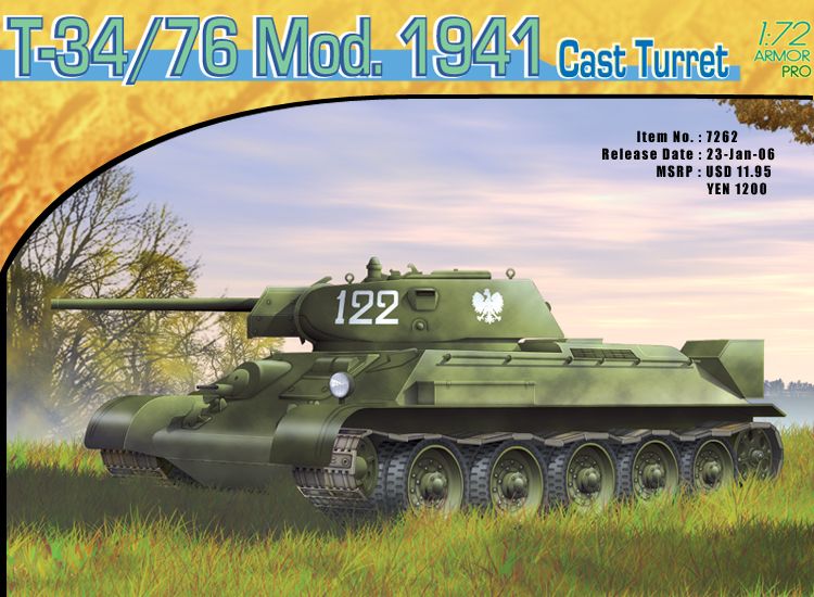DR7262 - T-34/76 MOD.1941  CAST TURRET
