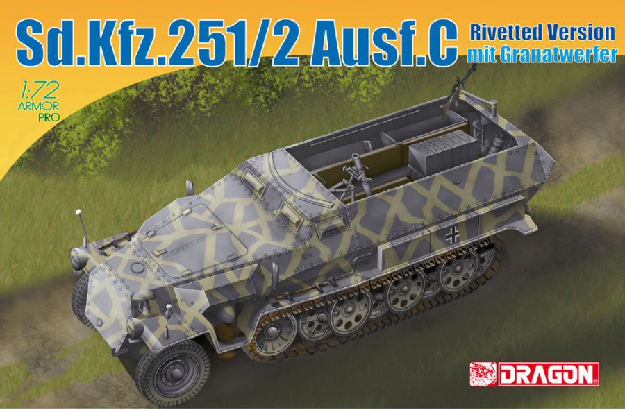 DR7308 - Sd.Kfz.251/2 Ausf.C Rivetted Version mit Granatwerfer