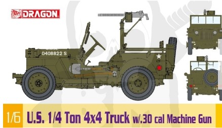 DR75050 - 1/4-TON 4x4 TRUCK w/.30-CAL MACHINE GUN