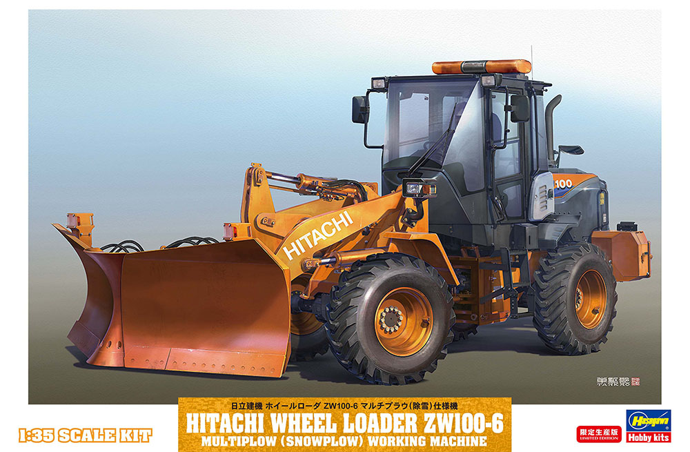 HA66102 - Hitachi Radlader ZW-100-6 con Spazzaneve