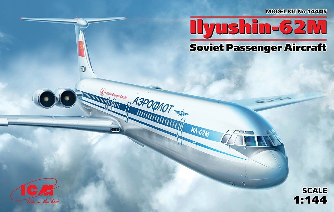 ICM14405 - Ilyushin-62M Soviet Passenger Aircraft