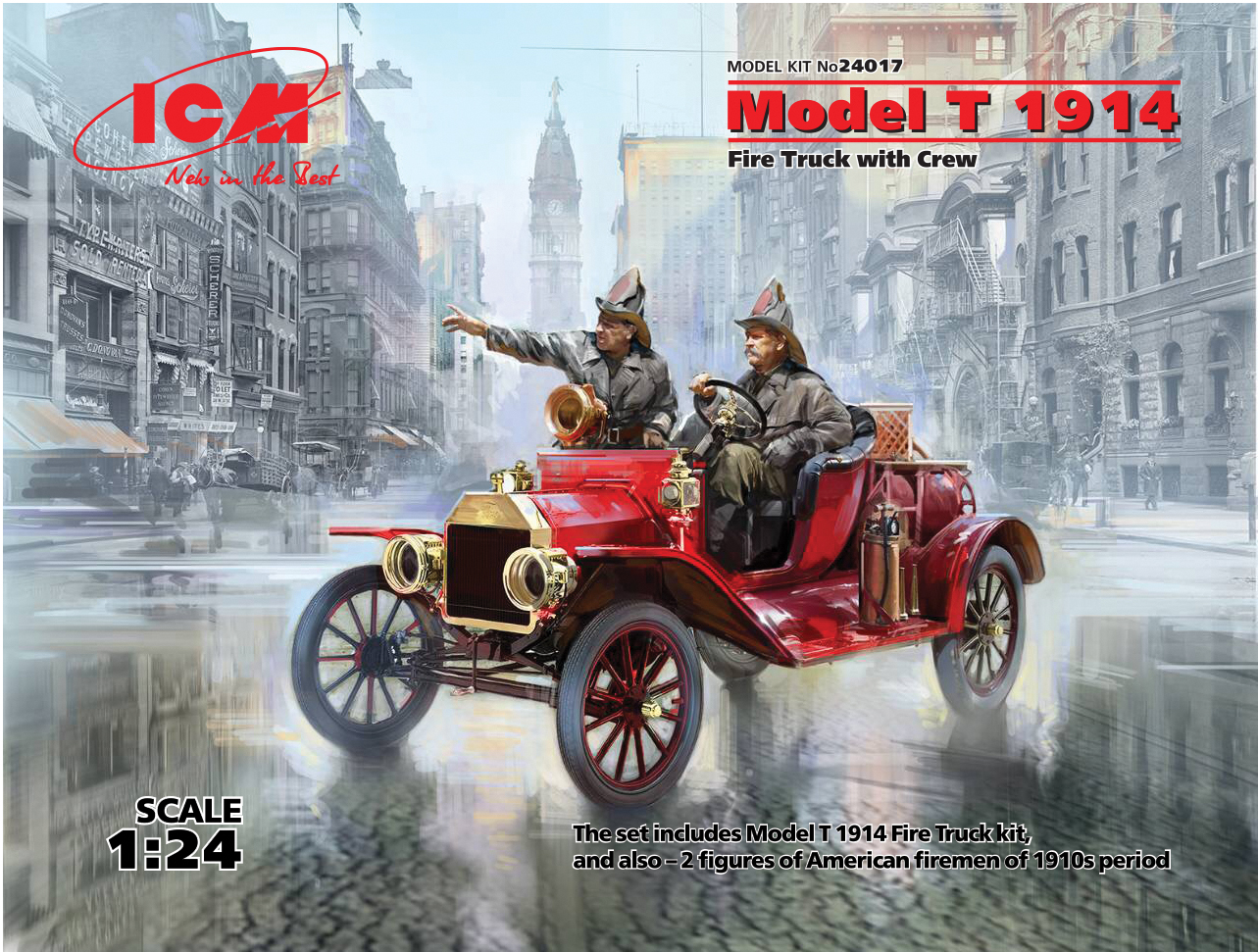 ICM24017 - Model T 1914 Fire Truck with Crew