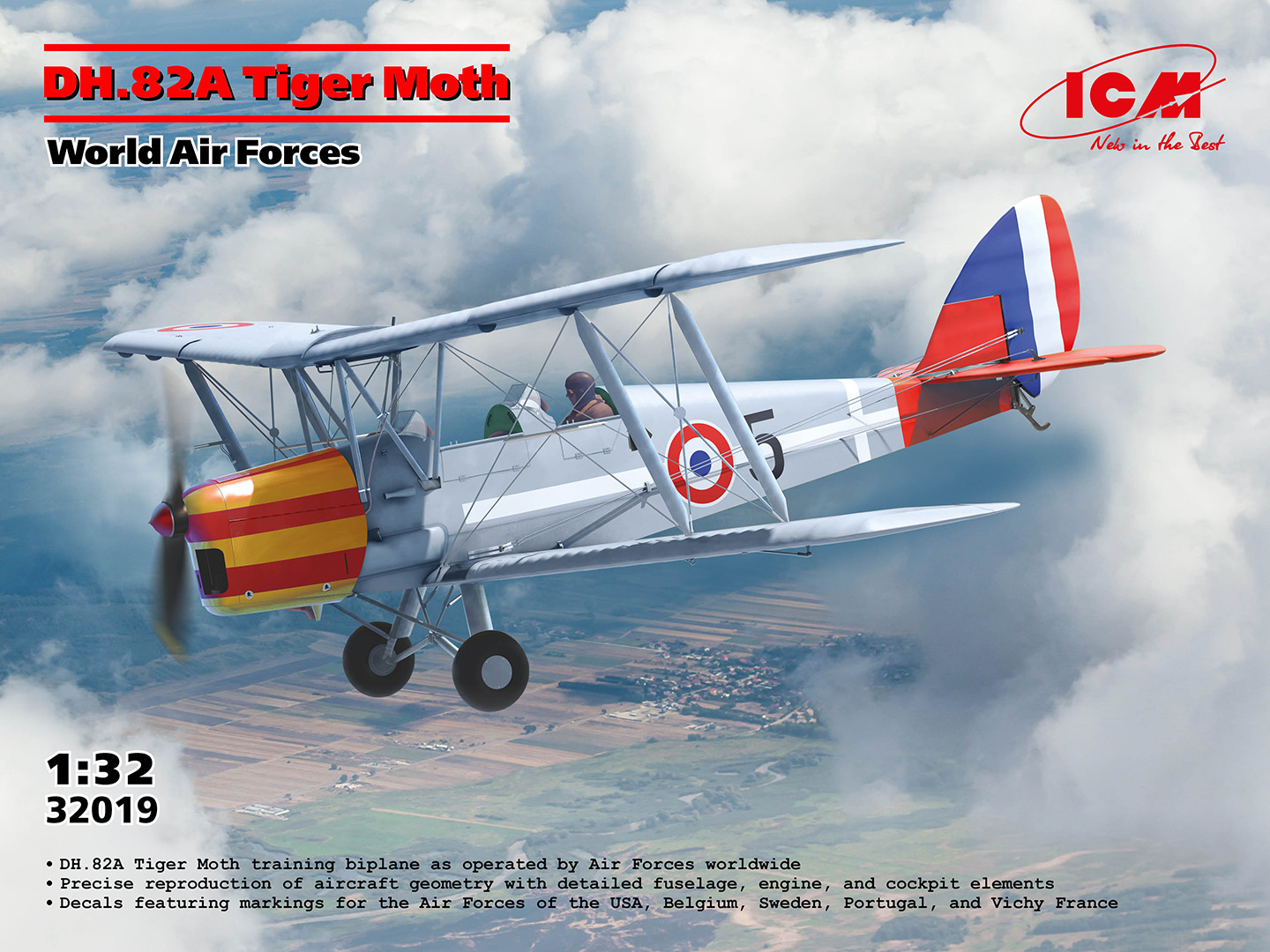 ICM32019 - DH.82A Tiger Moth of the World Air Forces