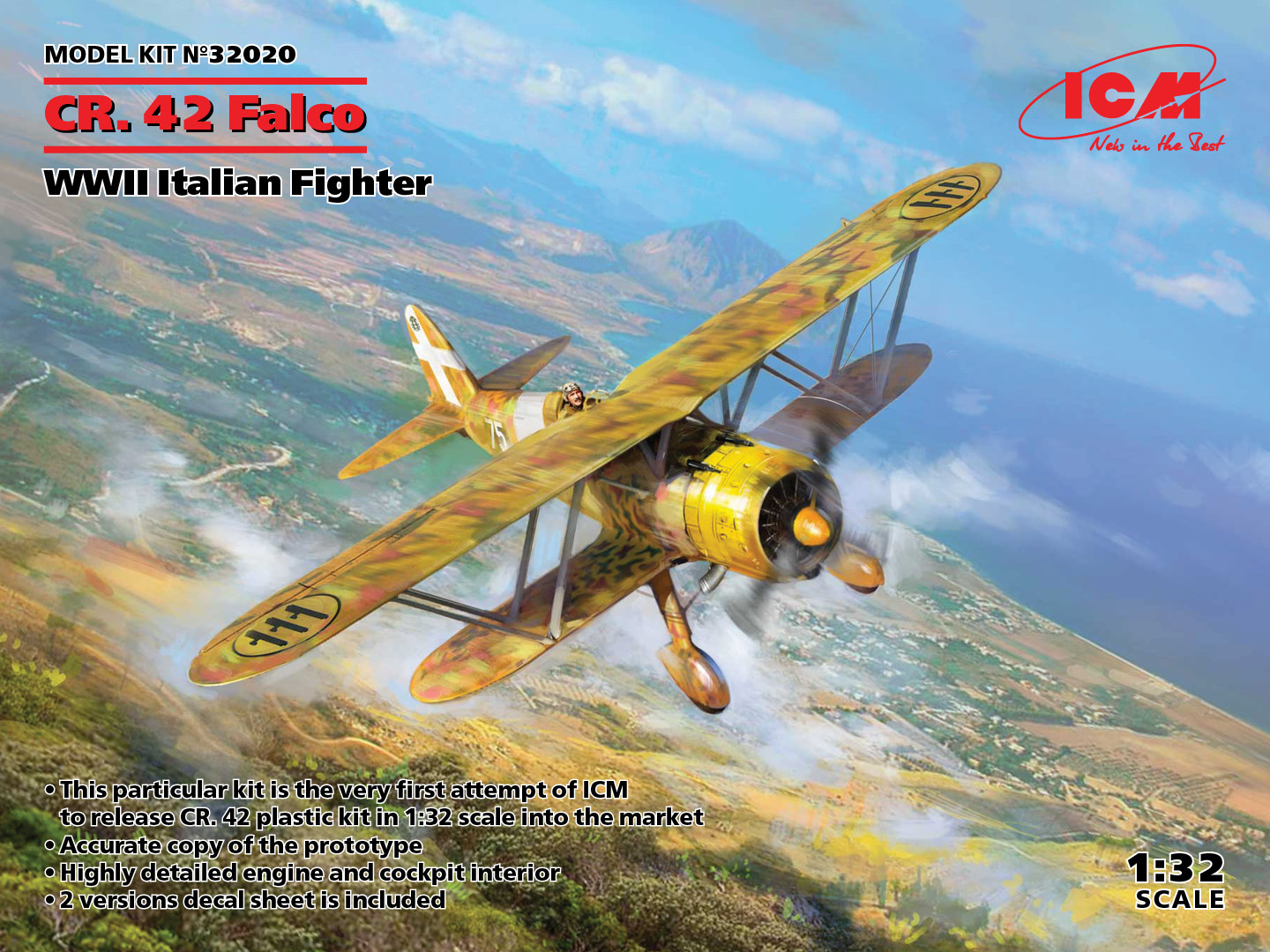 ICM32020 - CR. 42 Falco WWII Italian Fighter