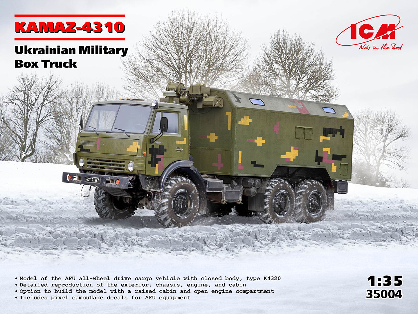 ICM35004 - KAMAZ-4310, Ukrainian Military Box Truck