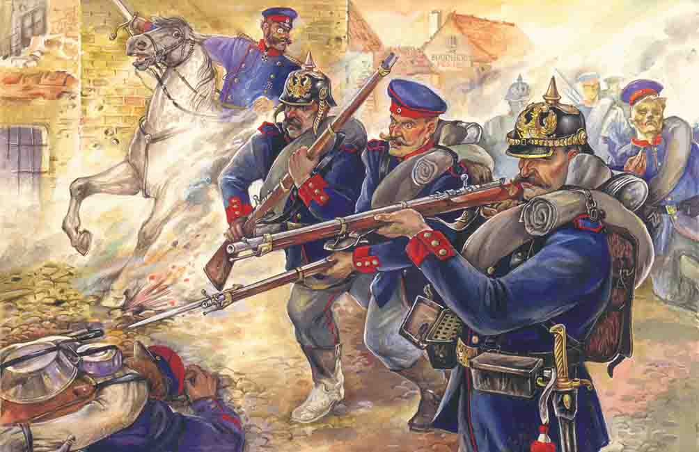 ICM35012 - Prussian Line Infantry 1870-18714 figures - officer on horse 3 sold