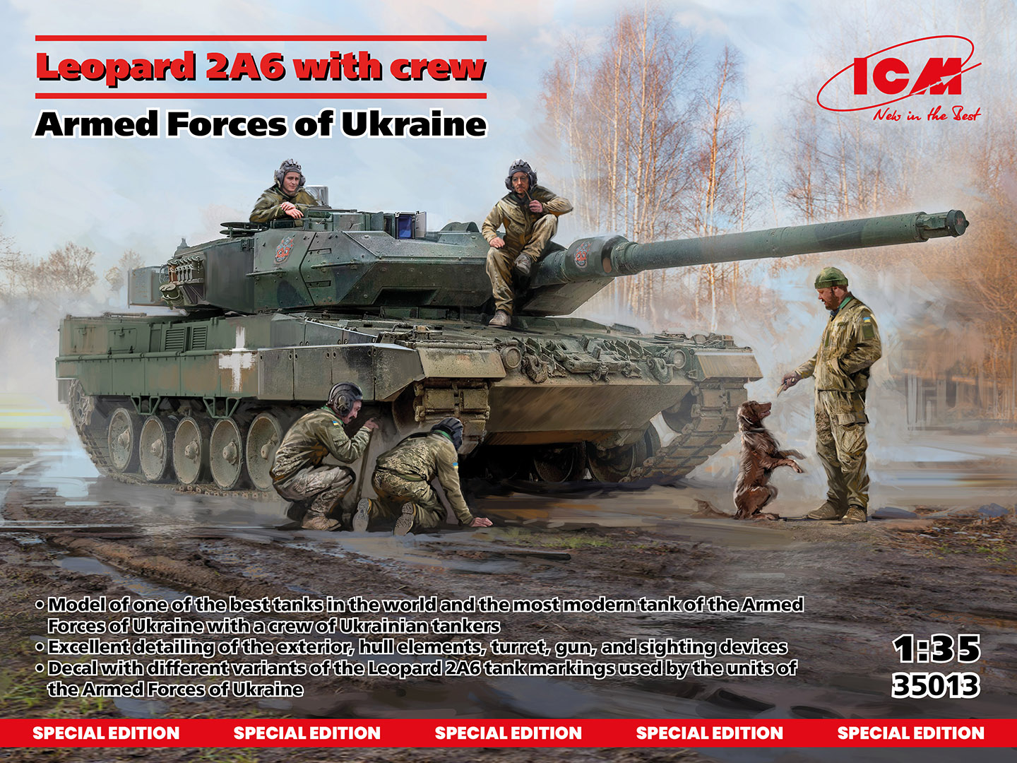 ICM35013 - Leopard 2A6 of the Armed Forces of Ukraine with crew