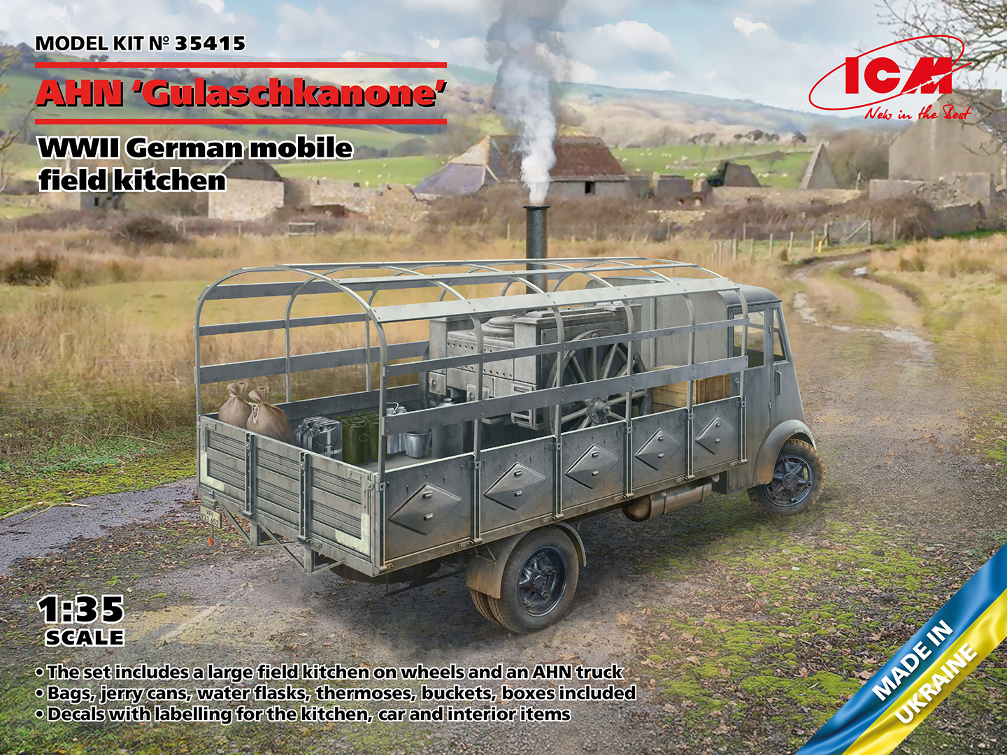 ICM35415 - AHN Gulaschkanone WWII German mobile field kitchen