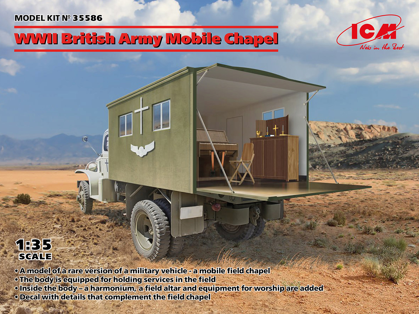 ICM35586 - WWII British Army Mobile Chapel