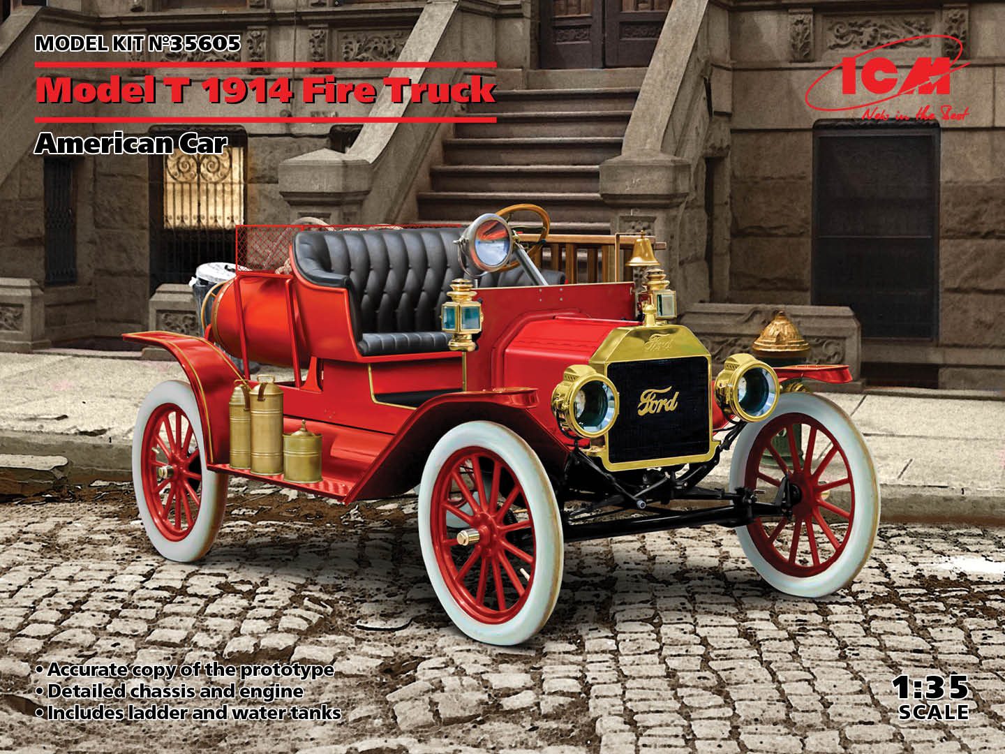 ICM35605 - Model T 1914 Fire Truck American Car