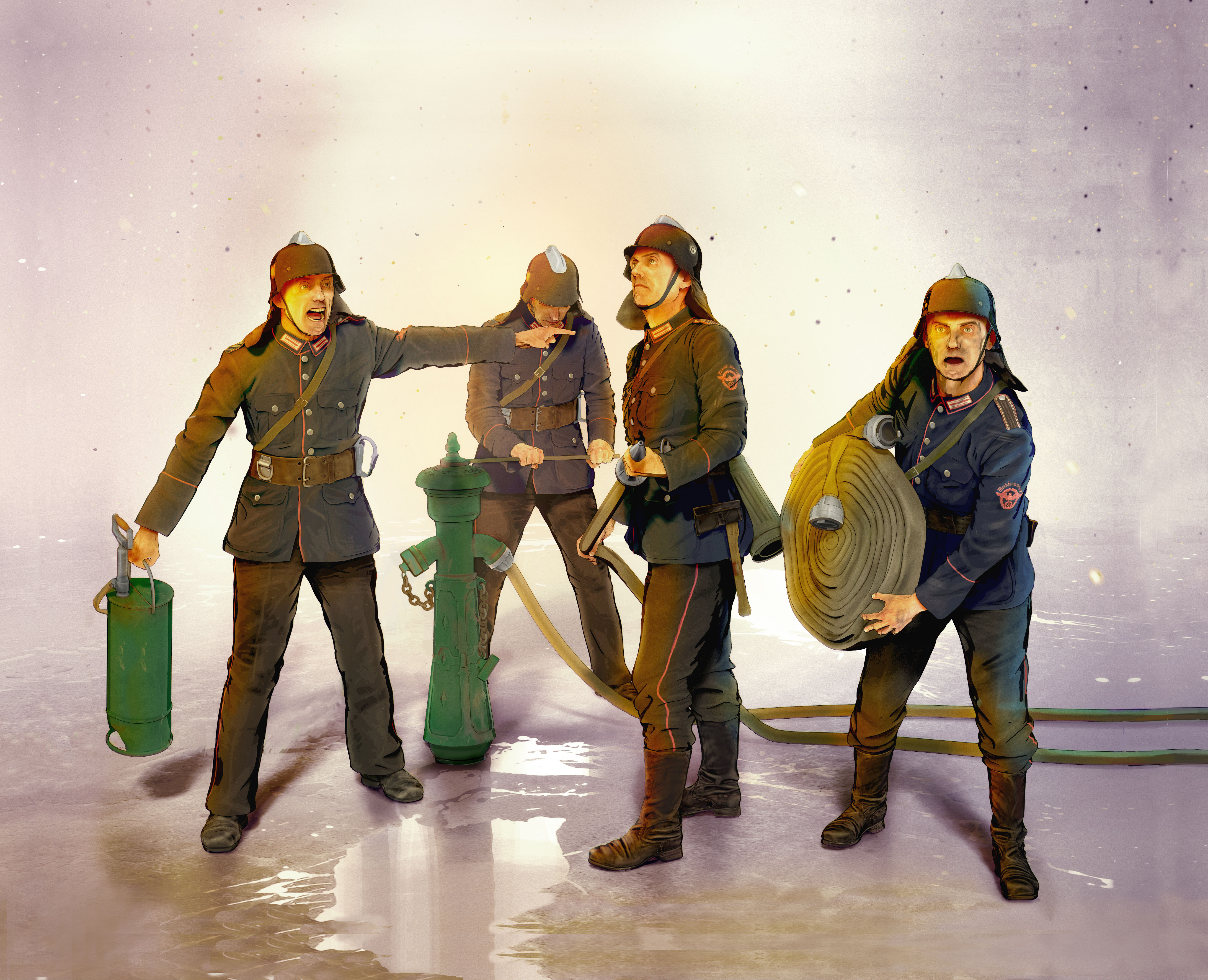 ICM35632 - WWII German Firemen (4 figures)