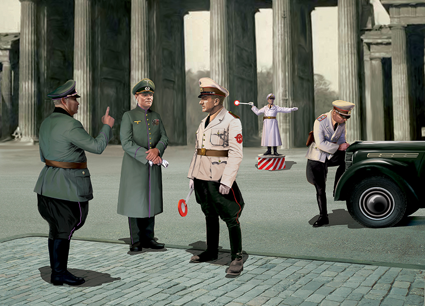 ICM35633 - WWII German Road Police (5 figures)