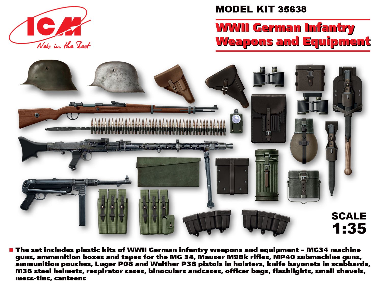 ICM35638 - WWII German Infantry Weapons & Equipment