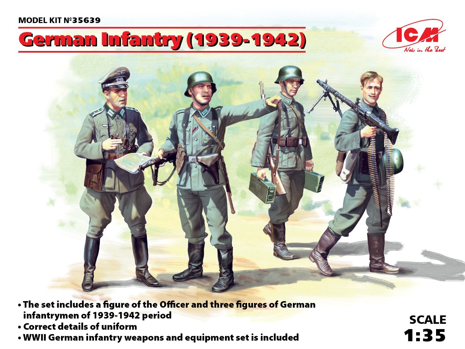 ICM35639 - German Infantry (1939-1942) (4 figures)
