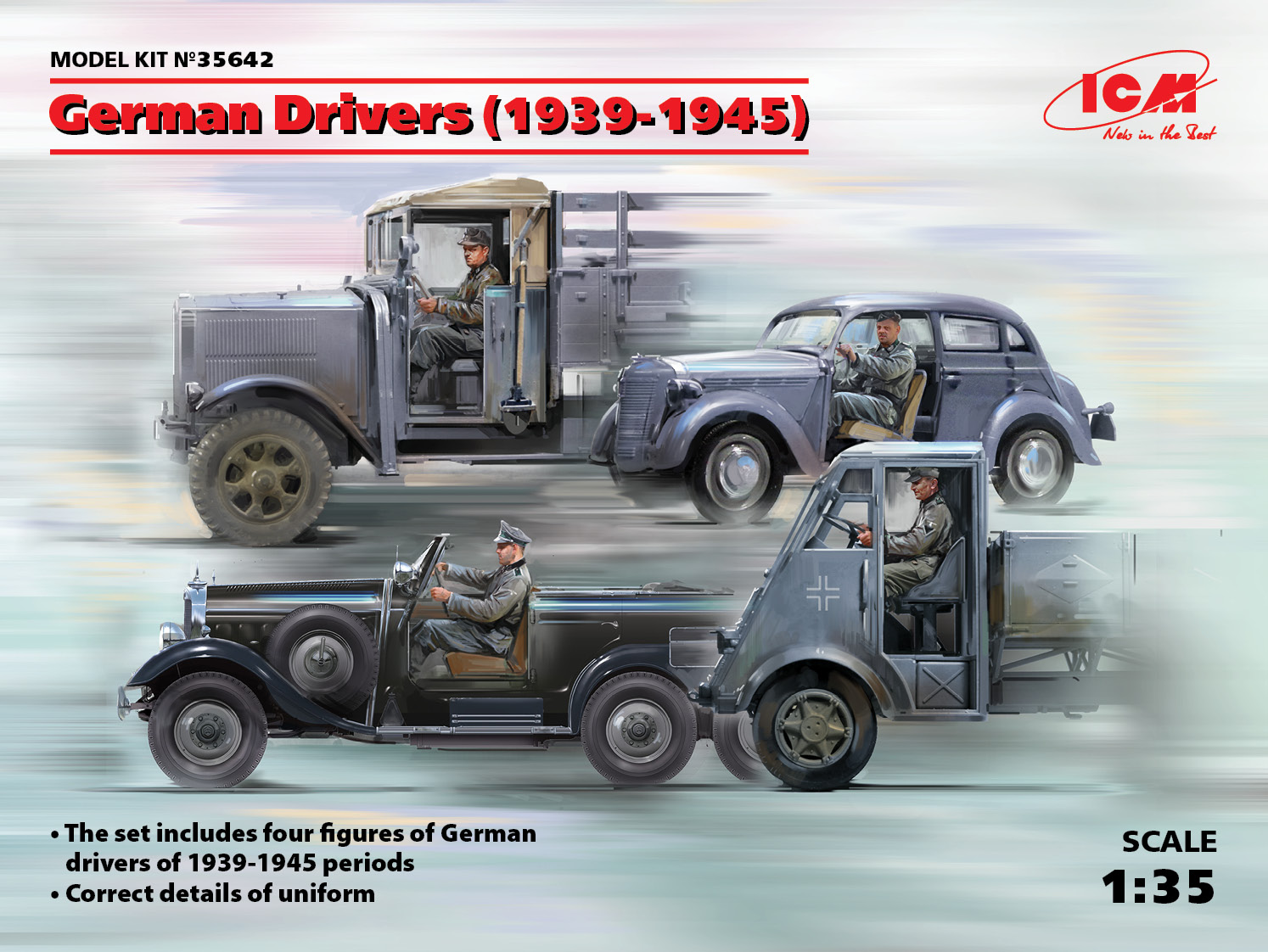 ICM35642 - German Drivers (1939-1945) (4 figures)