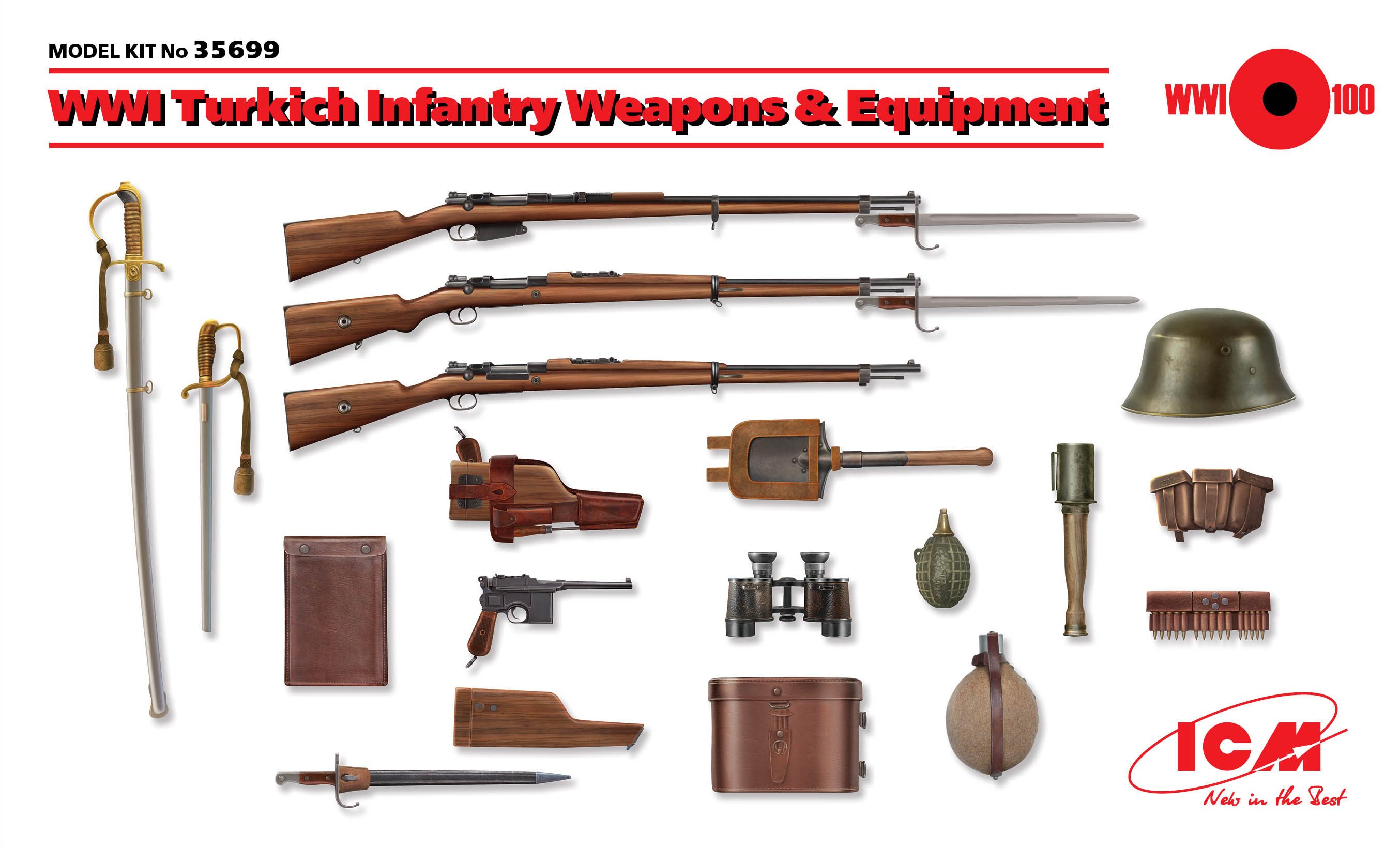 ICM35699 - WWI Turkish Infantry Weapons & Equipment