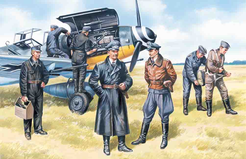 ICM48082 - German Luftwaffe Pilots and Ground Personnel 1939-19457 figures - 3