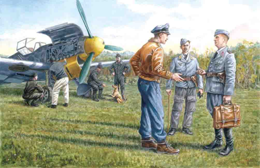 ICM48085 - German Luftwaffe Ground Personnel 1939-19457 figures - staff