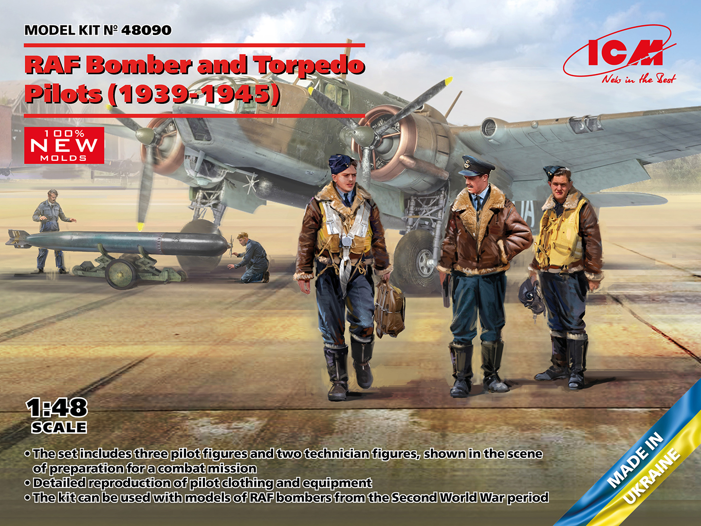 ICM48090 - RAF Bomber and Torpedo Pilots (1939-1945)