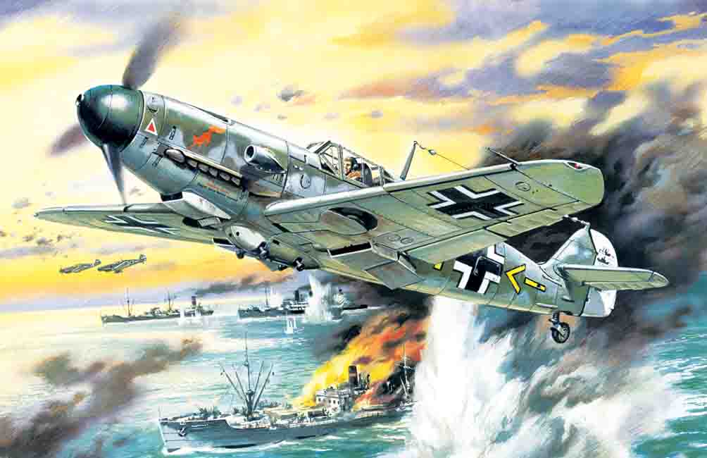 ICM48104 - Messerschmitt Bf 109F-4/B WWII German Fighter-Bomber