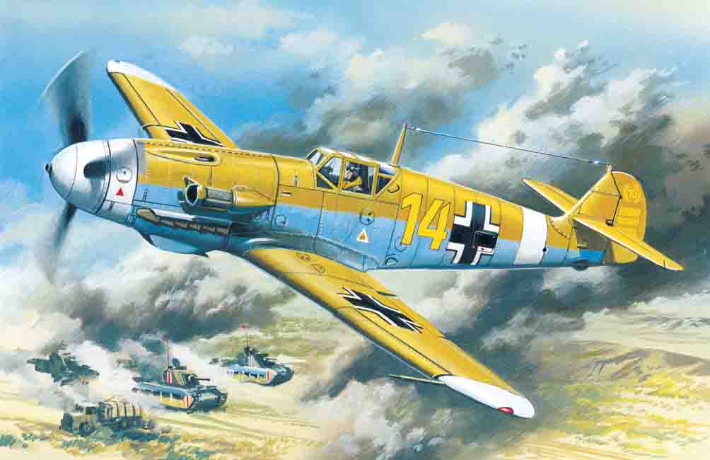ICM48105 - Messerschmitt Bf 109F-4Z/Trop WWII Ger. Fight.