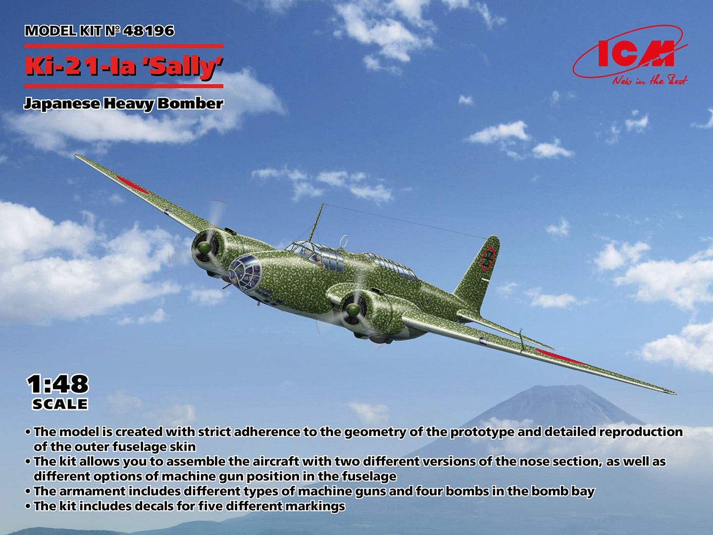 ICM48196 - Ki-21-Ia Sally Japanese Heavy Bomber