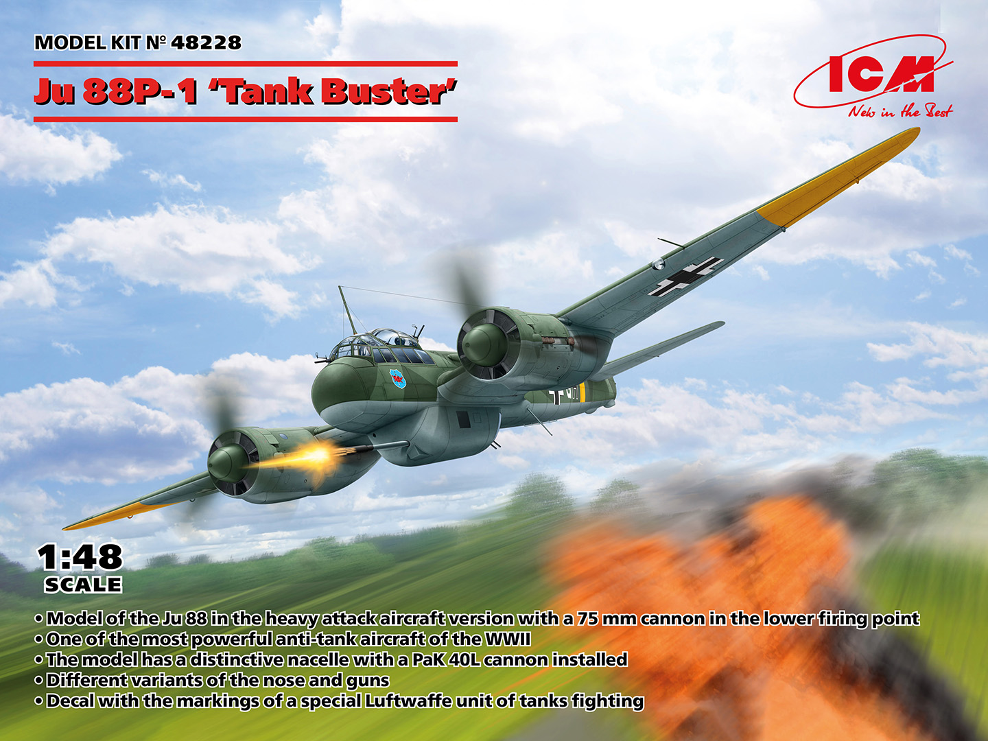 ICM48228 - Ju 88P-1 Tank Buster