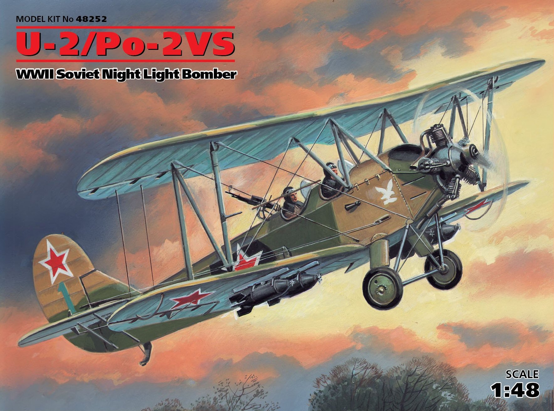 ICM48252 - U-2/Po-2VS WWII Soviet Night Light Bomber