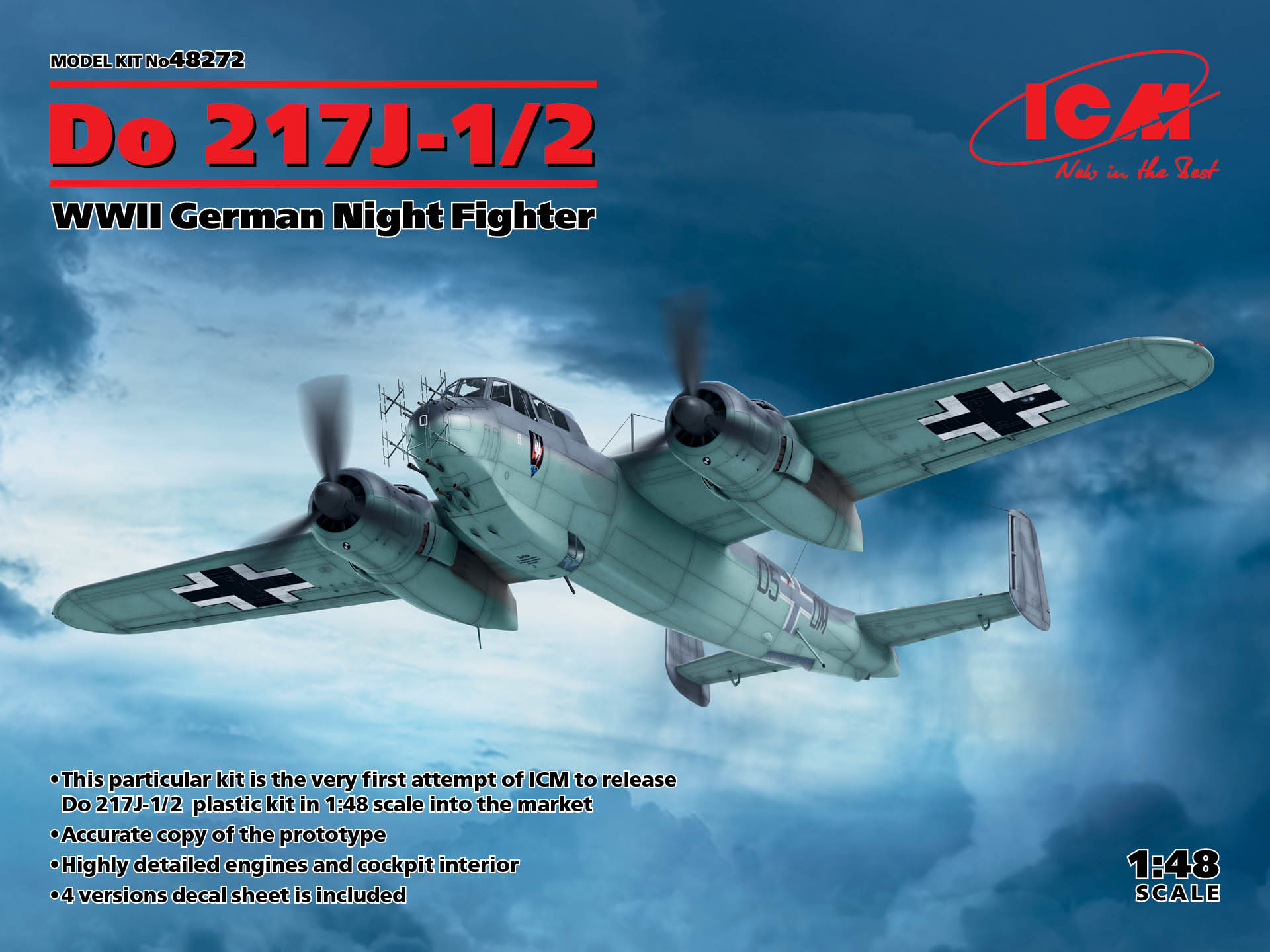 ICM48272 - Do 217J-1/2 WWII German Night Fighter