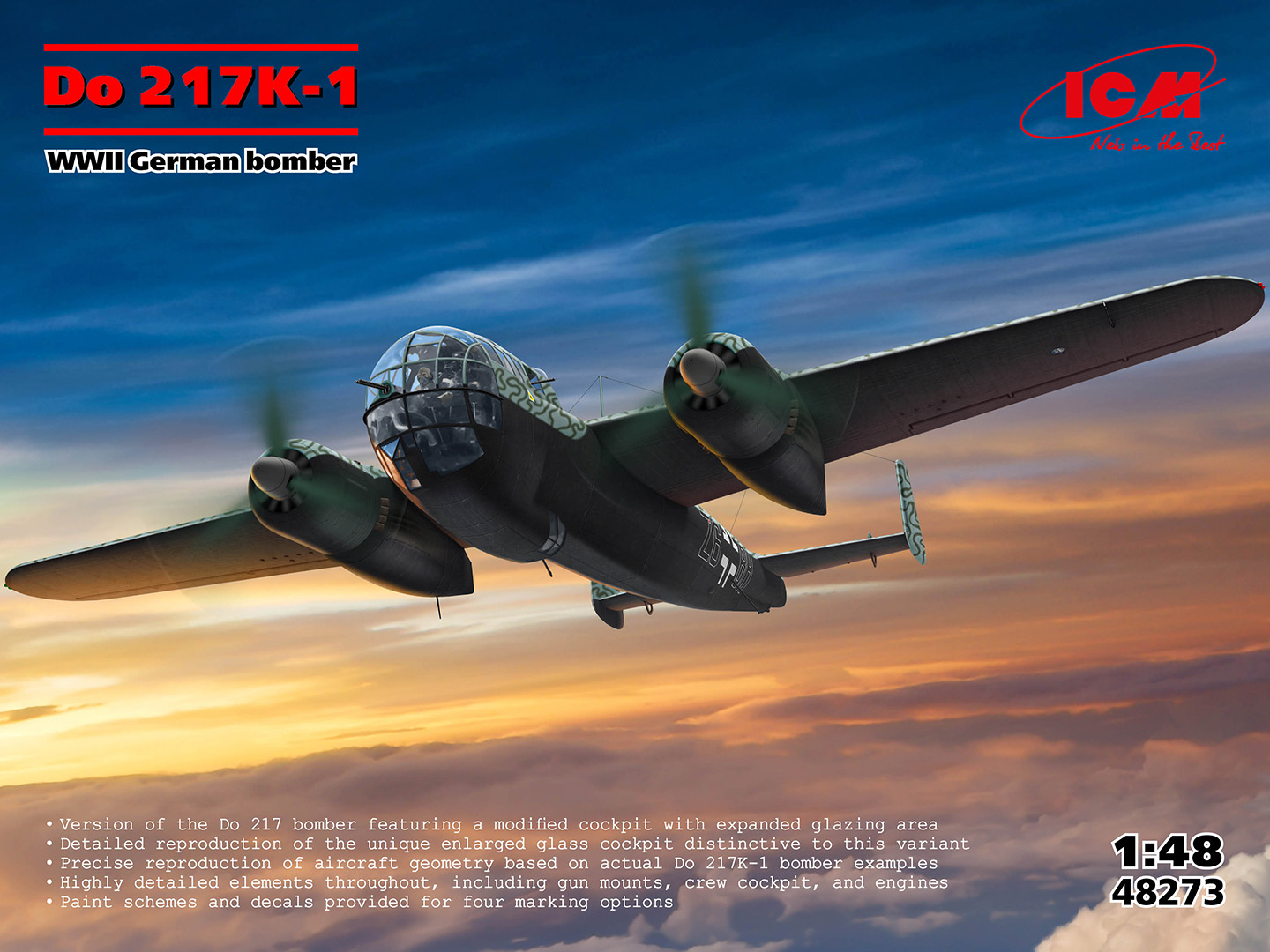ICM48273 - Do 217K-1, WWII German bomber