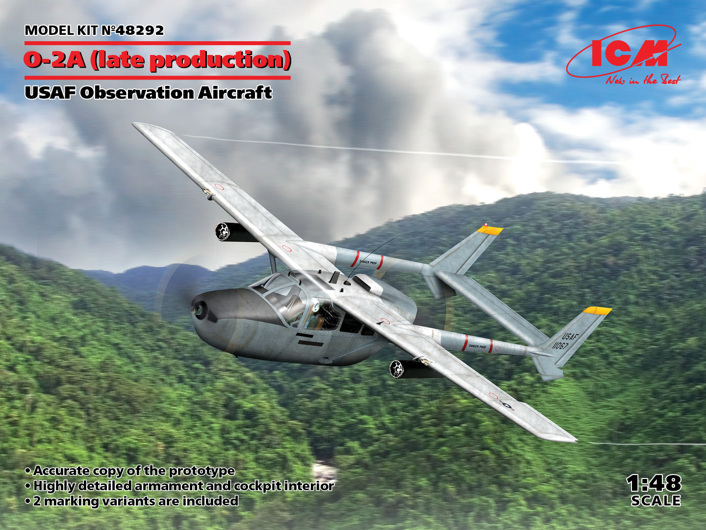 ICM48292 - O-2A late productionUSAF Observation Aircraft