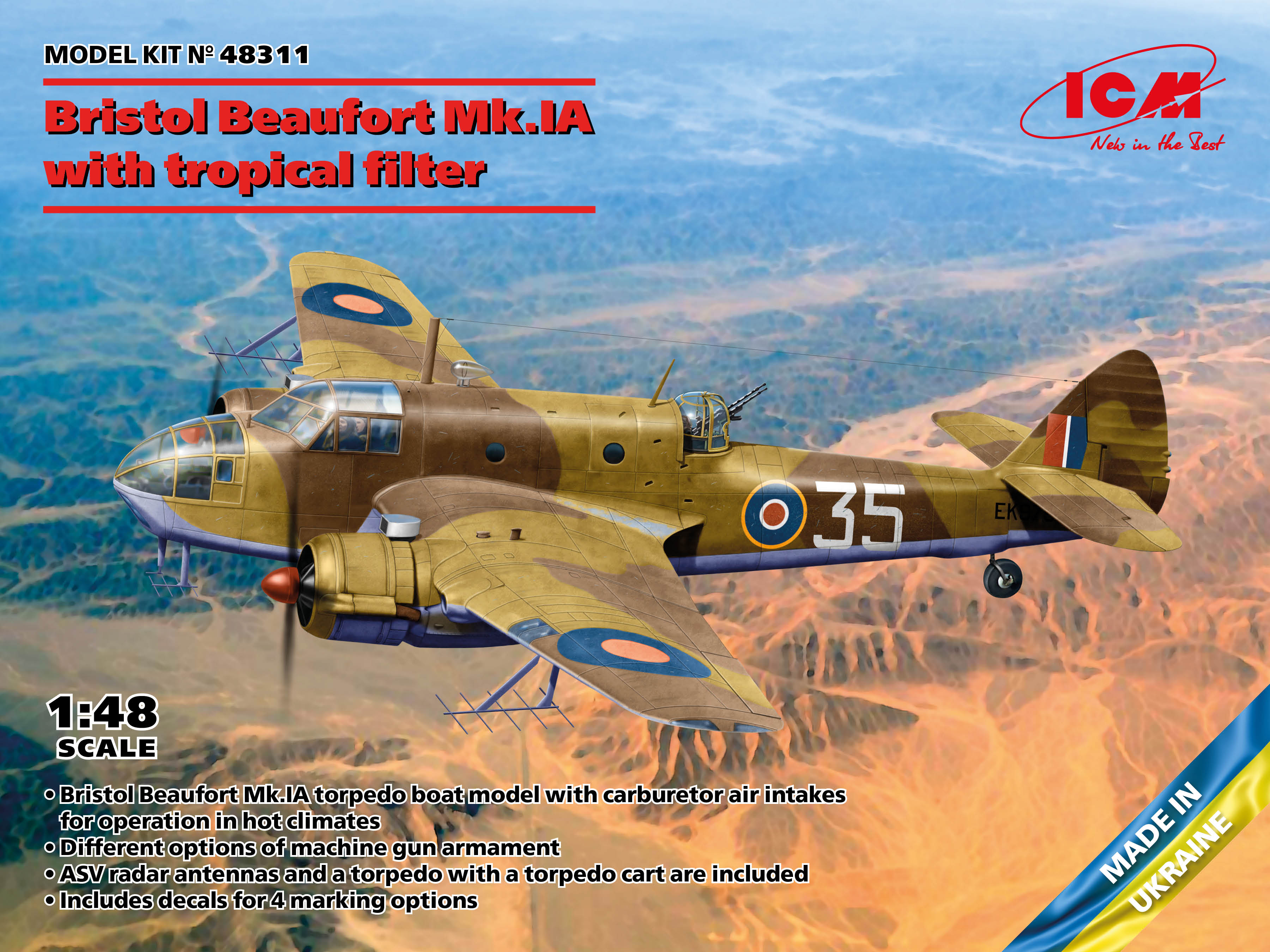 ICM48311 - Bristol Beaufort Mk.IA w/tropical filter