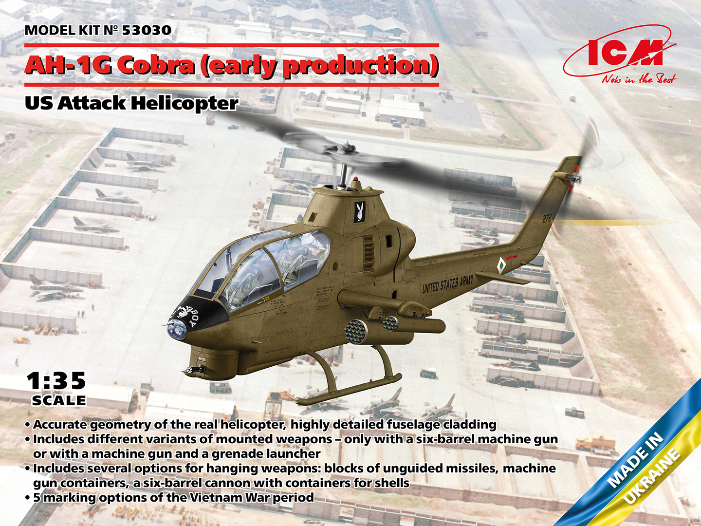 ICM53030 - AH-1G Cobra early productionUS Attack Helicopter