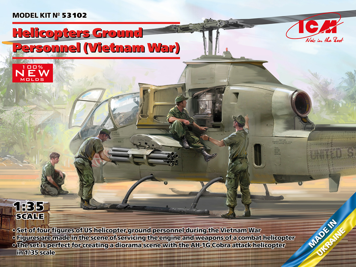 ICM53102 - Helicopters Ground Personnel Vietnam War