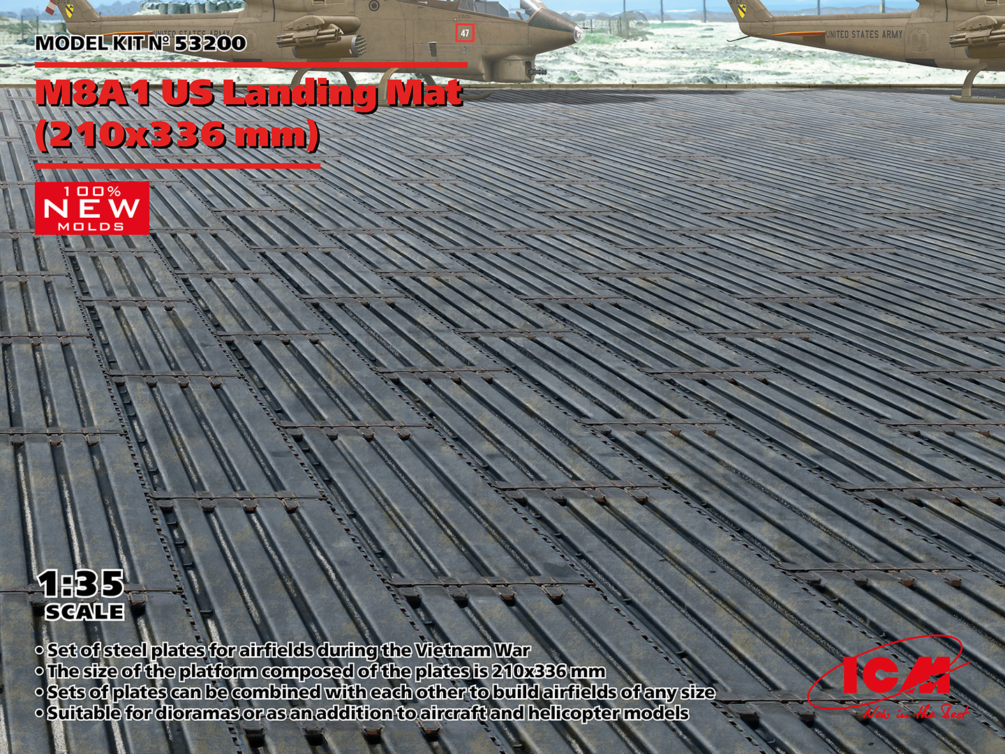 ICM53200 - M8A1 US Landing Mat 210 x 336 mm