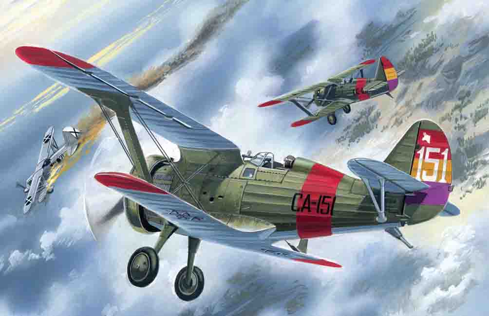 ICM72061 - I-15 Chato Spanish Air Force Biplane