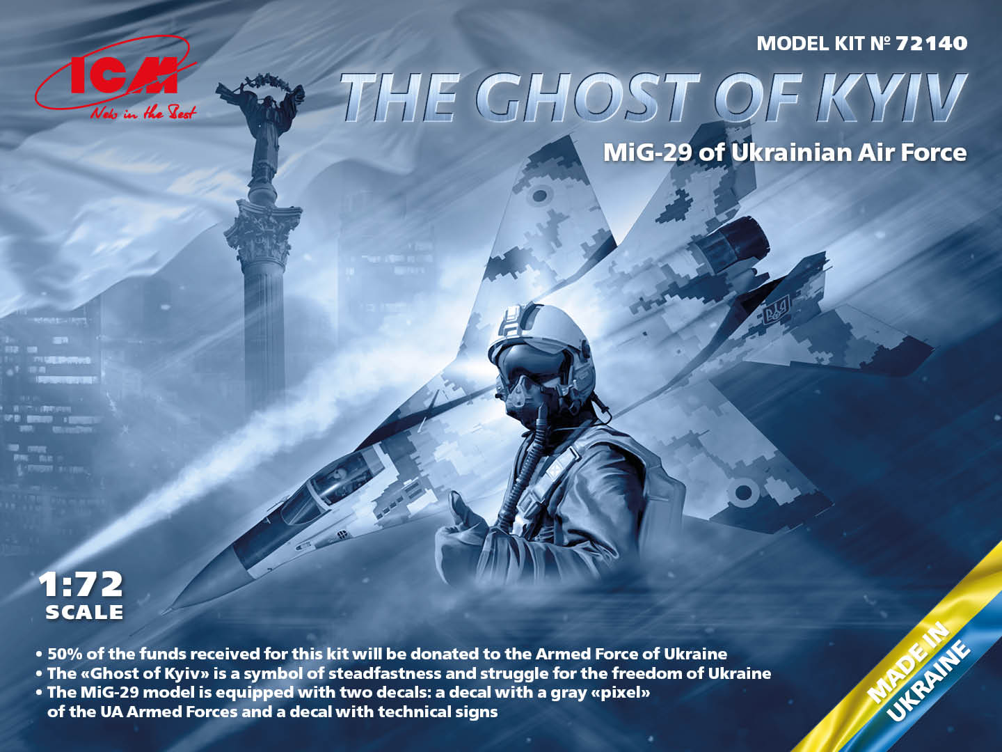 ICM72140 - The Ghost of Kyiv MiG-29 Ukraina Air For.