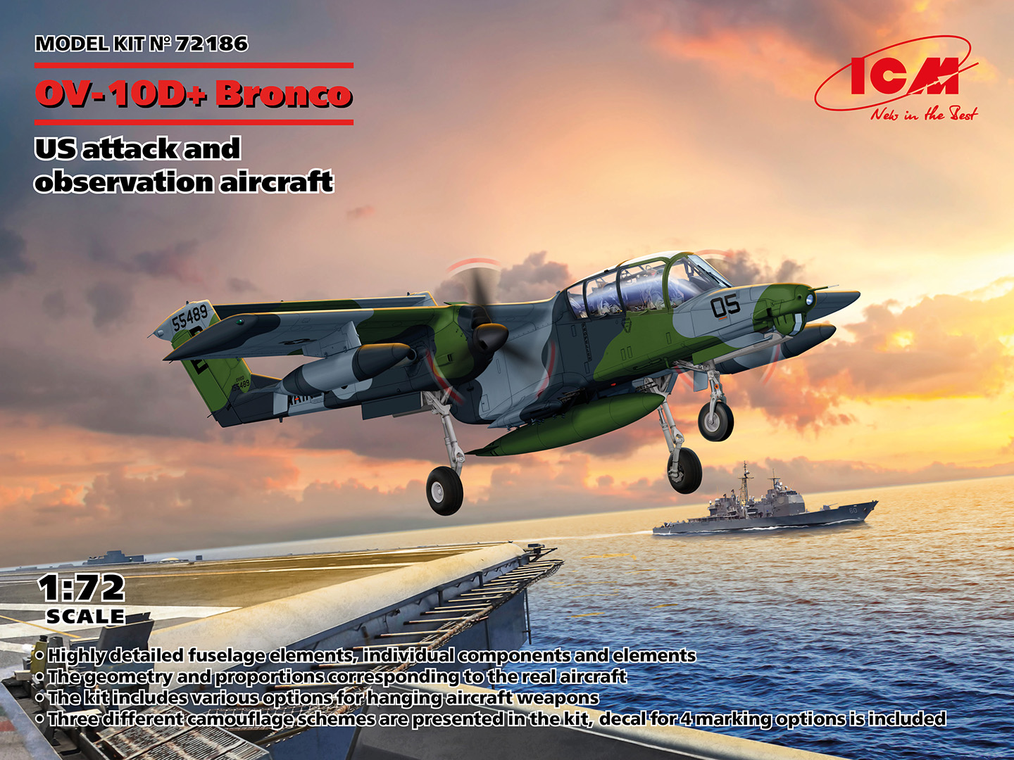 ICM72186 - OV-10D+ Bronco US attack and observation aircraft