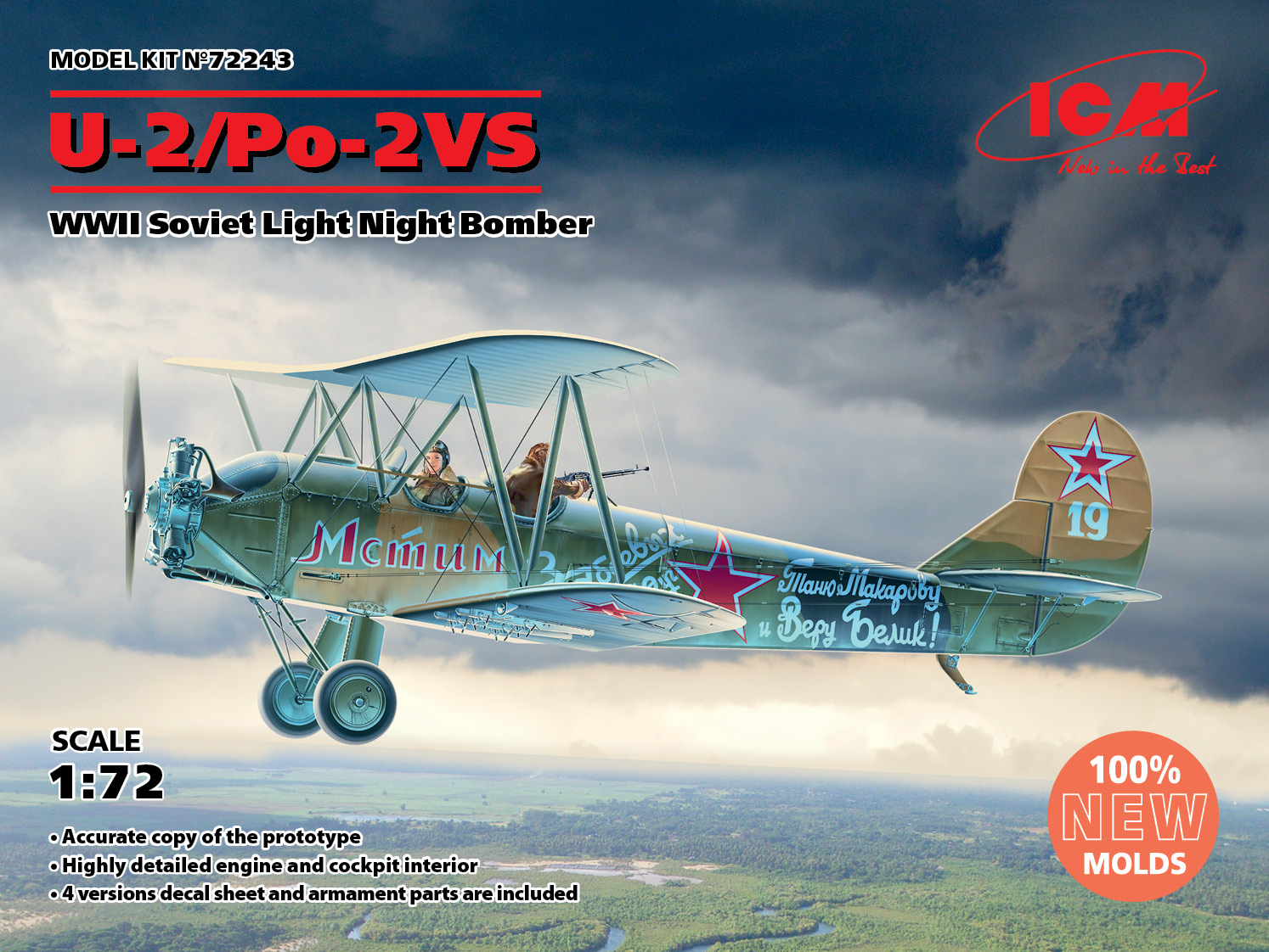 ICM72243 - U-2/Po-2VS WWII Soviet Light Night Bomber