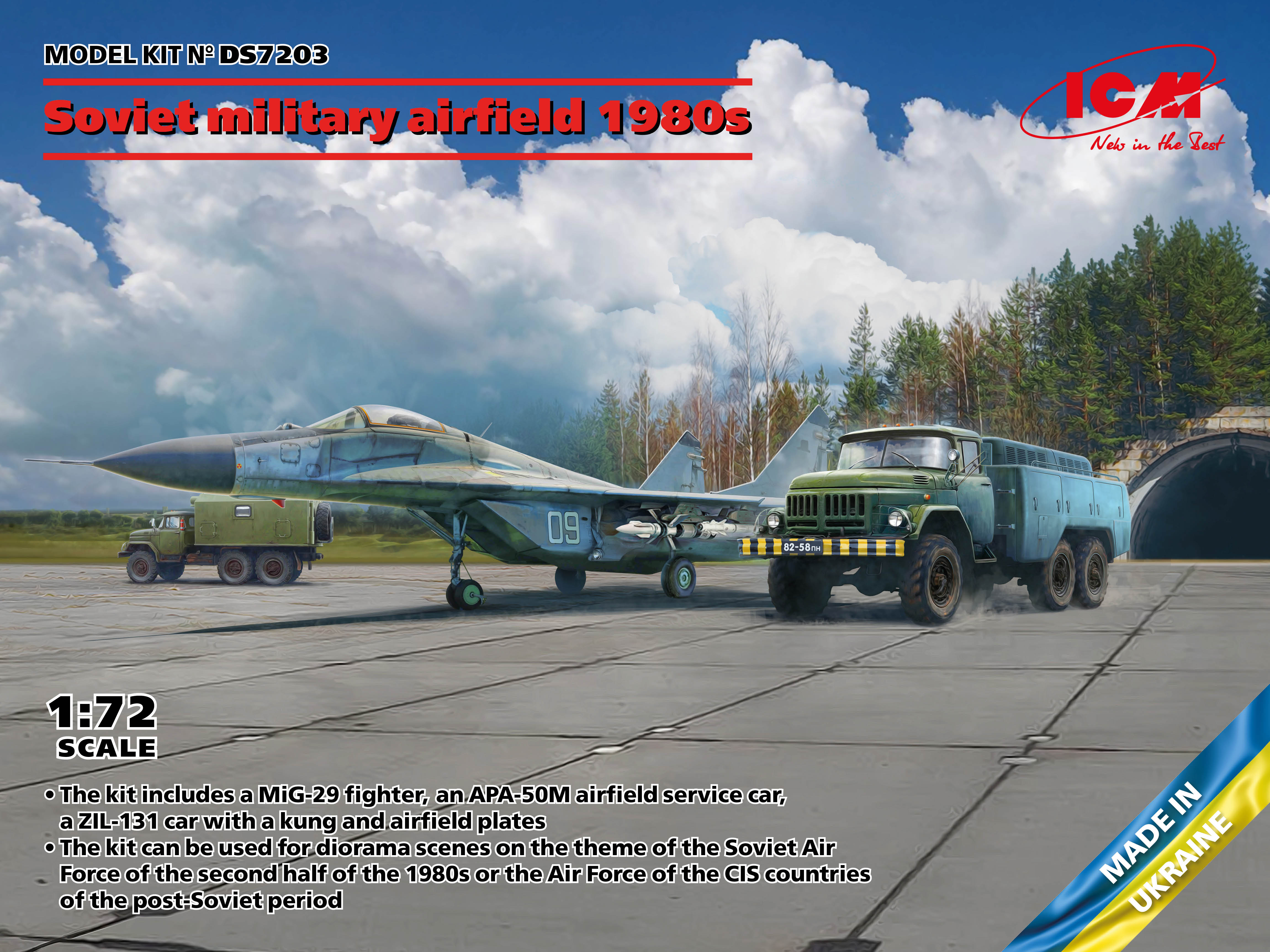 ICMDS7203 - Soviet military airfield 1980s Mikoyan-29 9-13 APA-50M ZiL-131ATZ-5