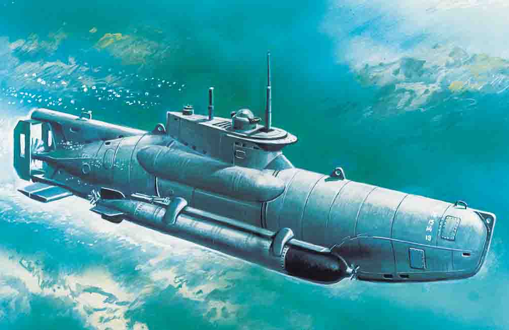 ICMS007 - U-Boat Type XXVIIB Seehund lateWWII German Midget Submarine